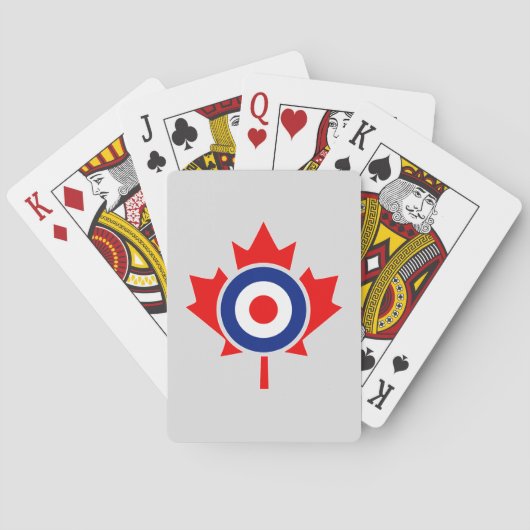 Jeu De Cartes Rounde canadienne de la feuille d'érable Mod CANAD (dos)