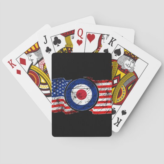 Jeu De Cartes Roundel Mods USA Scooter Cible (dos)
