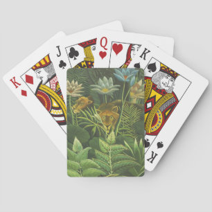 Jeu De Cartes Rousseau Tropical Jungle Lion Peinture