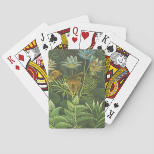 Jeu De Cartes Rousseau Tropical Jungle Lion Peinture