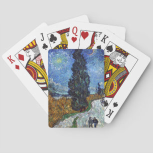 Jeu De Cartes Route avec cyprès de Van Gogh Impressionnisme