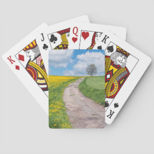 Jeu De Cartes Route de terre et arbre