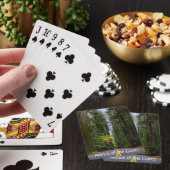Jeu De Cartes Route directe à travers la forêt de séquoias (In Situ)