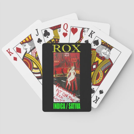 JEU DE CARTES ROX INDICA SATIVA (dos)