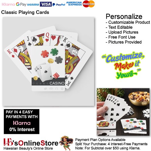 Jeu De Cartes Royal Flush Classic Playing Cards Arrière - plan b