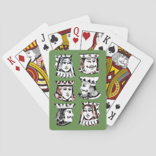 Jeu De Cartes Royals en vert