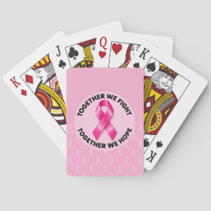 Jeu De Cartes Ruban Rose de Sensibilisation au Cancer du Sein
