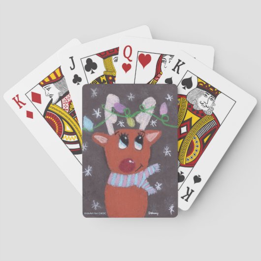 Jeu De Cartes Rudolph's Sparkly Antlers - KidsArt for CHOC (dos)