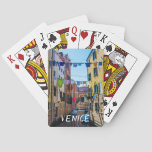 Jeu De Cartes Rue à Venise avec lave-linge Italie