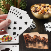 Jeu De Cartes running horses, blur and flying manes (In Situ)