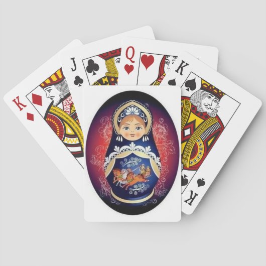 Jeu De Cartes Russian Doll Babushka Playing Cards (dos)