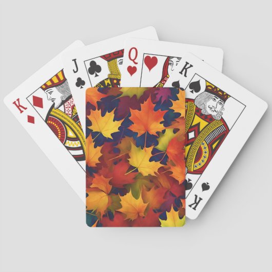 Jeu De Cartes Rustique Automne Foliage Classic Jouer Cartes (dos)