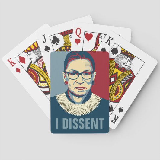 Jeu De Cartes Ruth Bader Ginsburg I dissidence Pop-Art (dos)