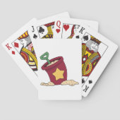 Jeu De Cartes Sable rouge avec étoile et lunette (dos)
