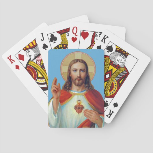 Jeu De Cartes Sacré-Cœur de Jésus (dos)