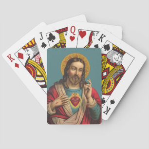Jeu De Cartes Sacré Coeur de Jésus