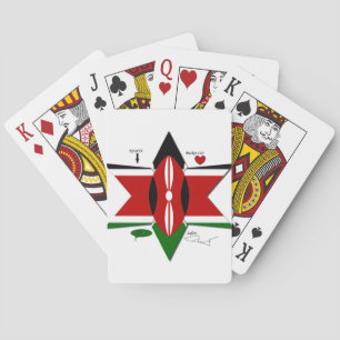 Jeu De Cartes Safari Drapeau Kenyan Conception : Liste de seaux