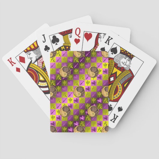 Jeu De Cartes Sagittaire & Singe de terre (dos)