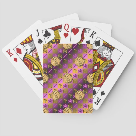 Jeu De Cartes Sagittarius & Fire Horse (dos)