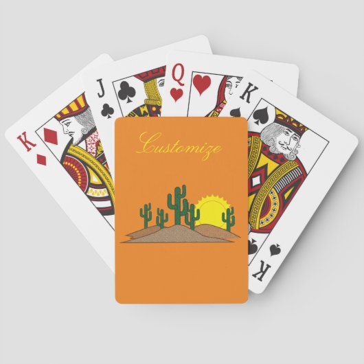 Jeu De Cartes Saguaro Cactus Sunset Thunder_Cove (dos)