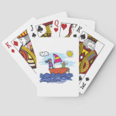 Jeu De Cartes Sailing Trip Illustration Sail Boat Playing Cards (dos)