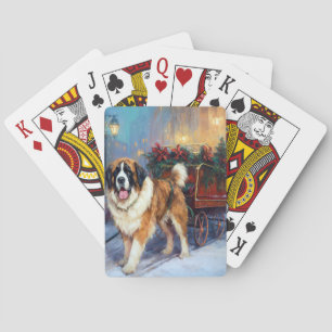 Jeu De Cartes Saint Bernard Christmas Festive