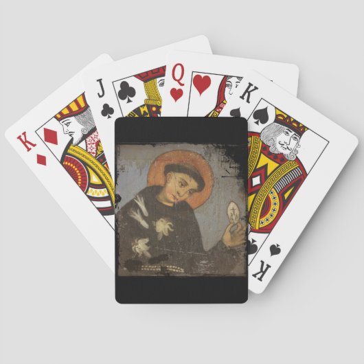 Jeu De Cartes Saint Francis avec les lis blancs (dos)