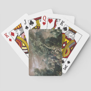 Jeu De Cartes Saint Jean Baptiste prêchant (huile sur toile)