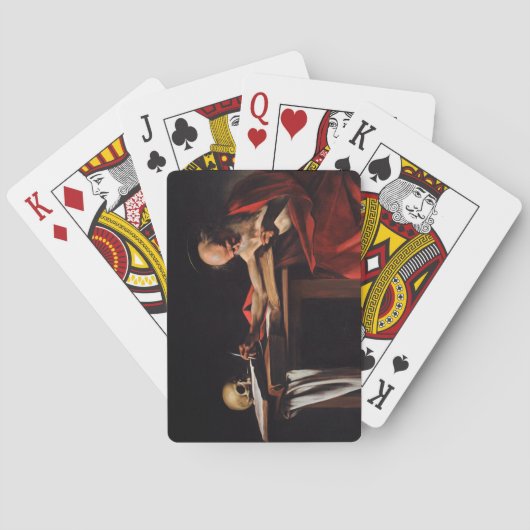 Jeu De Cartes Saint Jérôme écrivant (par Le Caravage) (dos)