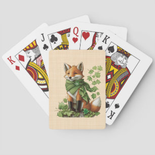Jeu De Cartes Saint-Patrick - Renard chanceux et mignon