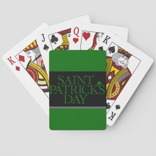 Jeu De Cartes Saint Patrick's Day (dos)