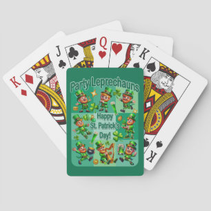 Jeu De Cartes Saint Patrick's Day Fun Adorable "Party Leprechaun