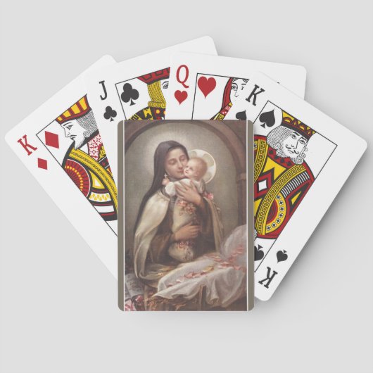Jeu De Cartes Saint Thérèse le petit Rose Jésus (dos)