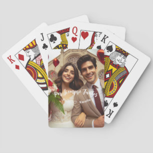 Jeu De Cartes Saint Valentin Coeurs bonbons Personnalisé Photo E