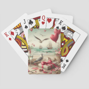 Jeu De Cartes Saint-Valentin côtière/nautique