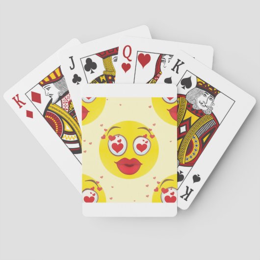 Jeu De Cartes Saint Valentin Emoji (dos)