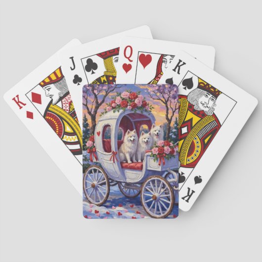 Jeu De Cartes Saint-Valentin Samoyède (dos)