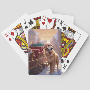 Jeu De Cartes Saison de Noël Golden Retriever
