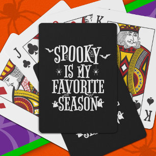 Jeu De Cartes Saison éffrayante Fantômes Bats Araignées Hallowee