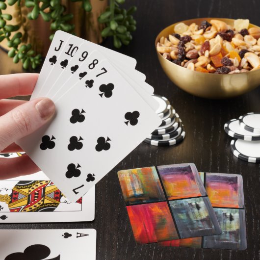 Jeu De Cartes Saisons Peinture par Alfred Fox (In Situ)