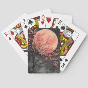 Jeu De Cartes Sakura Lavis à l'encre de Lune de sang (2)