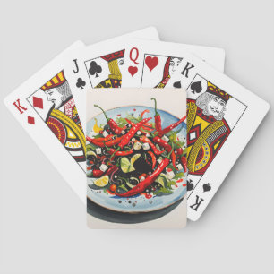 Jeu De Cartes Salade de poivrons chauds