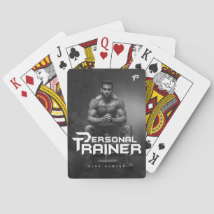 Jeu De Cartes Salle De Fitness De L'Entraîneur Personnel Personn
