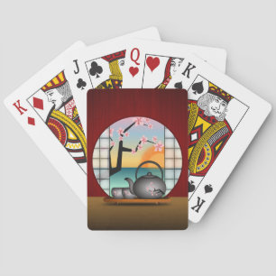 Jeu De Cartes Salle de thé japonaise Bicyclettes personnaliséesM