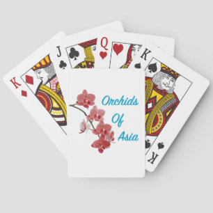 Jeu De Cartes Salon de jour Orchidées d'Asie