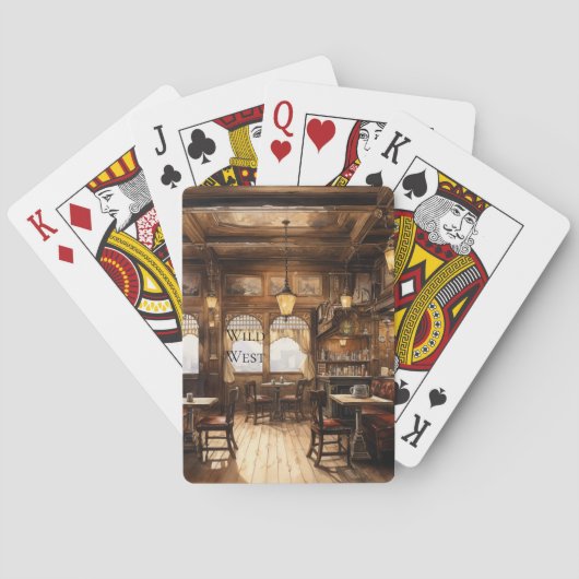 Jeu De Cartes Saloon Bar du Far West (dos)