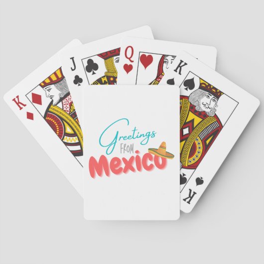 Jeu De Cartes Salut du Mexique (dos)