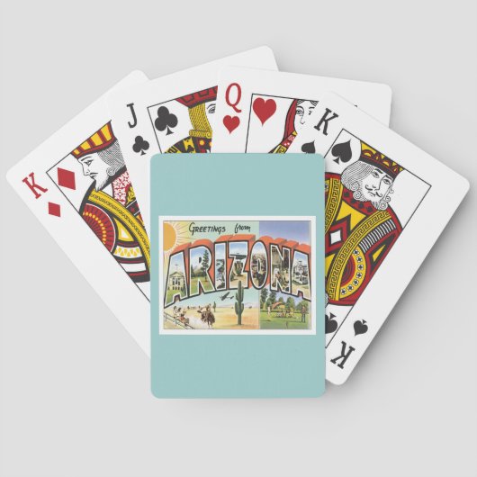 Jeu De Cartes Salutations De L'Arizona (dos)