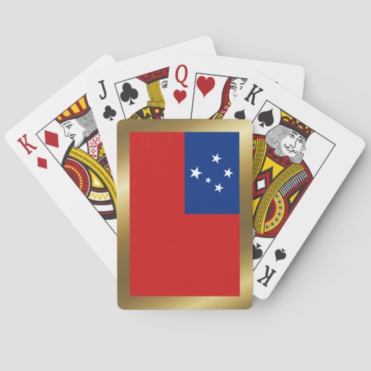Jeu De Cartes Samoa Drapeau Jouer des cartes (dos)