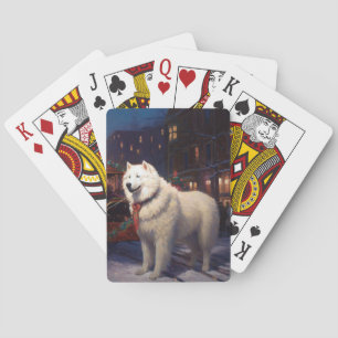 Jeu De Cartes Samoyed Christmas Festive Saison